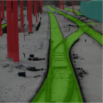 Метод визуального распознавания местности NetVLAD для локализации локомотива 