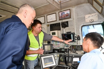 В Казахстане презентовали работу системы дистанционного видео контроля при движении вагонами вперед